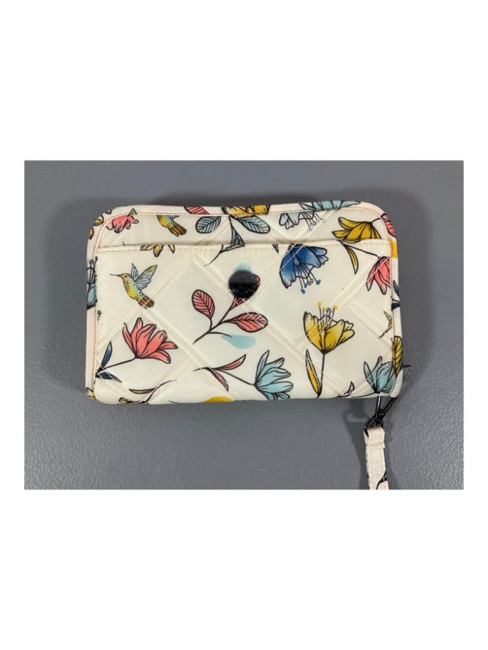 Lug Zeppelin Hummingbird Floral Large Continental Wallet - Quilted Unisex Design - Picture 2 of 8
